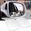 Unbranded 2Pcs 360° Wide Angle Blind Spot Mirror Auto Convex