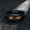 JoycuFF Anniversary Unique Gift for Men Leather Bracelet Anniversary Birthday