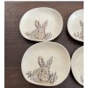 Spectrum Spring Easter Bunny Appetizer Cake Dessert plates set of