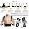 Faja Lumbar Corrector Postura Ajustable Thorcico Magntica -