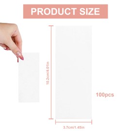 100Pcs Professional Paper Wax Waxing Strips, Hair Removal Strips for Women Men Facial Body Arms Legs Hair Cleaning and Remover (3.8×10cm, 1.6 x 3.9 Inch)