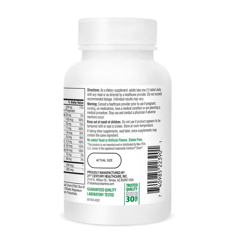 21st Century Sentry Senior Tablets, 125-Count (22390)