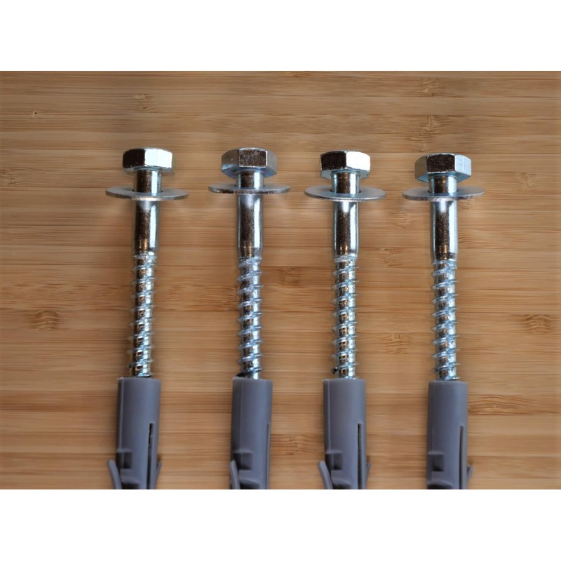 SpeedwellStar M10x100x5 Coach Bolt Screw Zinc Plated Wood Masonry Rawlplug