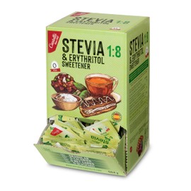 Stevia + Erythritol 1:8 Sweetener | 504 Bags of 1 g | 100% Natural Sugar Substitute - 0 Calories - 0 Glycemic Index - Keto and Paleo - 0 Carbohydrates - No GMO - Castello Since 1907-504 g