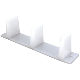 Prime-Line N 65634 Plastic Sliding Closet Door Guide for 1-3/8 Inch Thick Doors, White, Set of 1
