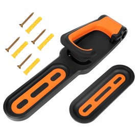 Vertical Bike Wall Hanger Simple Operation Practical Bike Storage Rack Bike Wall Mount for Garages Black Orange