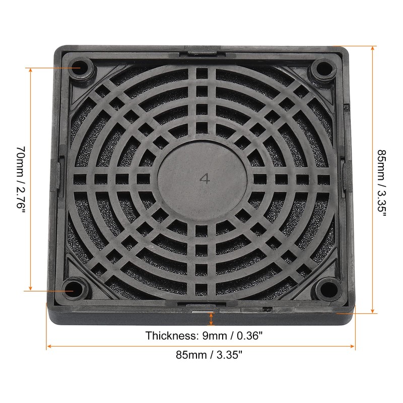 PATIKIL 80mm Fan Dust Filter Ventilator Filter Grille Guard with