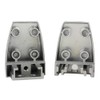 SEIWEI Pack of 2 T-shaped Desk Partition Clamps, Aluminium Alloy