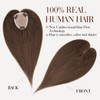 Hair Toppers for Women Real Human Hair,TESS 100% Remy Human