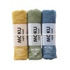 [Contex] MOKU <59345-90> Face Towel, Set of 3 (Yellow, Green,