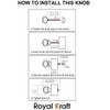 Royal Kraft Vintage Ceramic Pull Knobs for Kitchen Cabinets, Doors