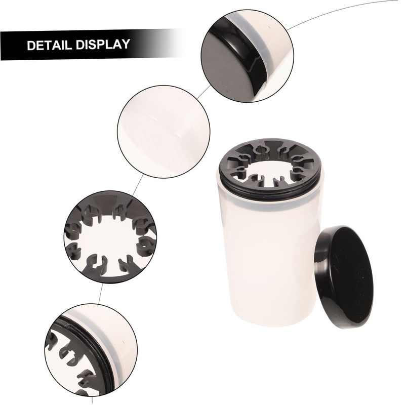 Baluue Portable Crystal Pen Wash Cup for Artists Nail Pen