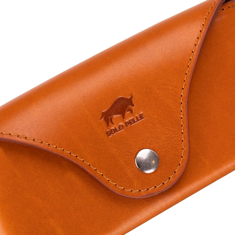 Solo Pelle ROAN Glasses Case Genuine Leather Glasses Case with