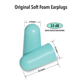 Mack's Original Soft Foam Earplugs, 3 Pair - 33dB Highest NRR, Comfortable Ear Plugs for Sleeping, Snoring, Work, Travel & Loud Events | Made in USA