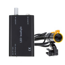 Hot Dental 5W LED Headlight Lamp with Filter Medical Surgical High Brightness Headlamp Insert Type for Dental Loupes (Black)