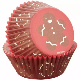Wilton Gingerbread Boy 75 Ct Baking Cups Cupcake Liners Wilton Christmas