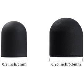 ChaoQ 40Pcs Rubber Tips for Stylus Pens, 2 Sizes Universal Stylus Replacement Tips (0.26inch/0.2inch), High Sensitivity and Precision, No Scratch