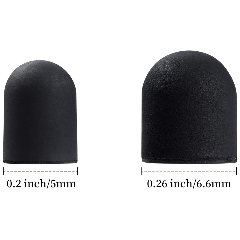 ChaoQ 40Pcs Rubber Tips for Stylus Pens, 2 Sizes Universal