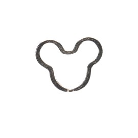 West Coast Paracord Metal Keychain Rings – Organize Keys, ID Badges, and Charms (Mouse, 4 Pack)