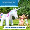 Big Mouth Ginormous UNICORN SPRINKLER * Over 6ft Tall Inflatable