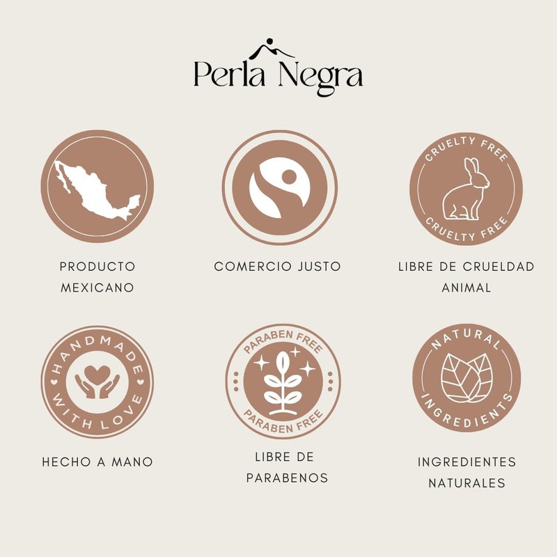 PERLA NEGRA - Guante de Ixtle - Exfoliante de baño