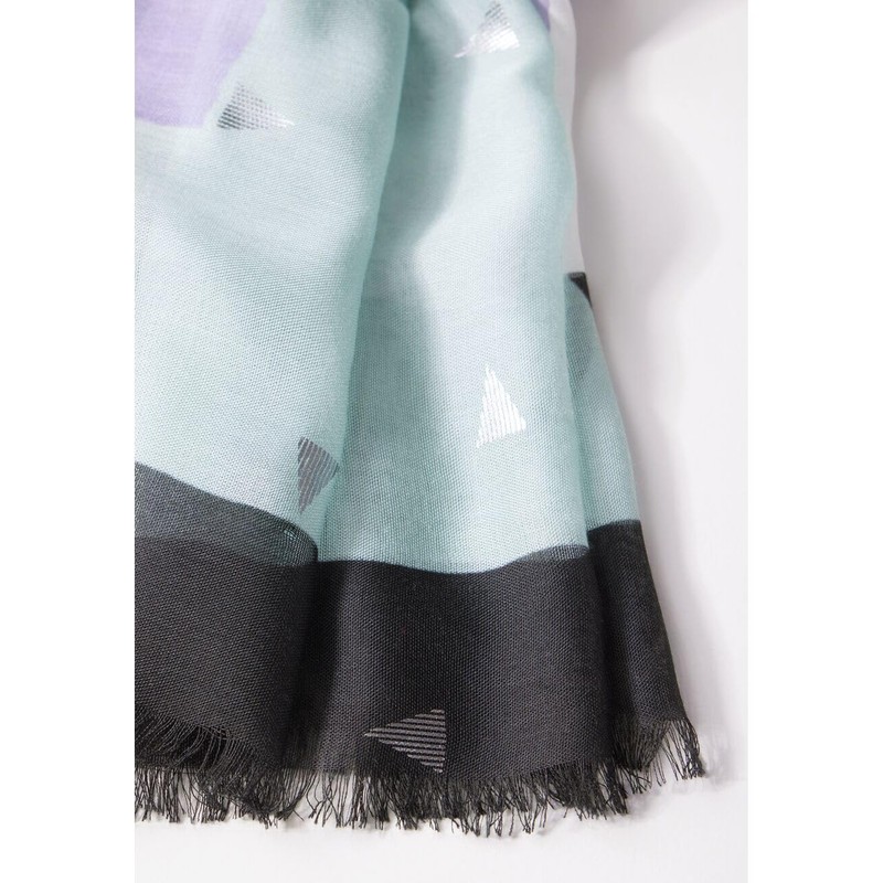 CECIL Women's B572645 TOS_Foil Print Scarf, Black, A, black