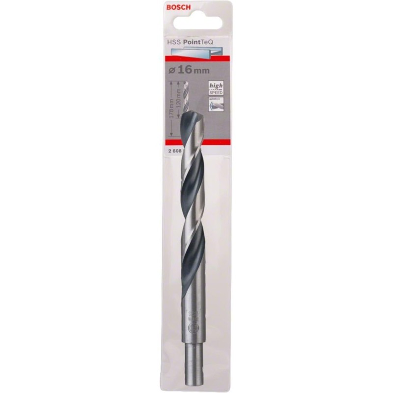 Bosch Accessories PointTeQ HSS Twist Drill Bit (for metal, reduced