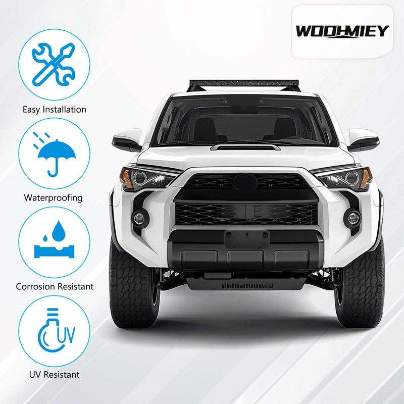 WODHMIEY Front License Plate Bracket, Fit for 4Runner 2010-2024+, Front