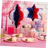 iplusmile 4pcs Independence Day Honeycomb Ornaments Patriotic Decorations for July