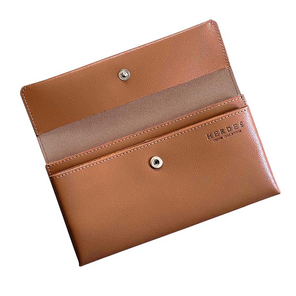 HERDES Women's Long Wallet, Brand, Large Capacity, Easy to Use,