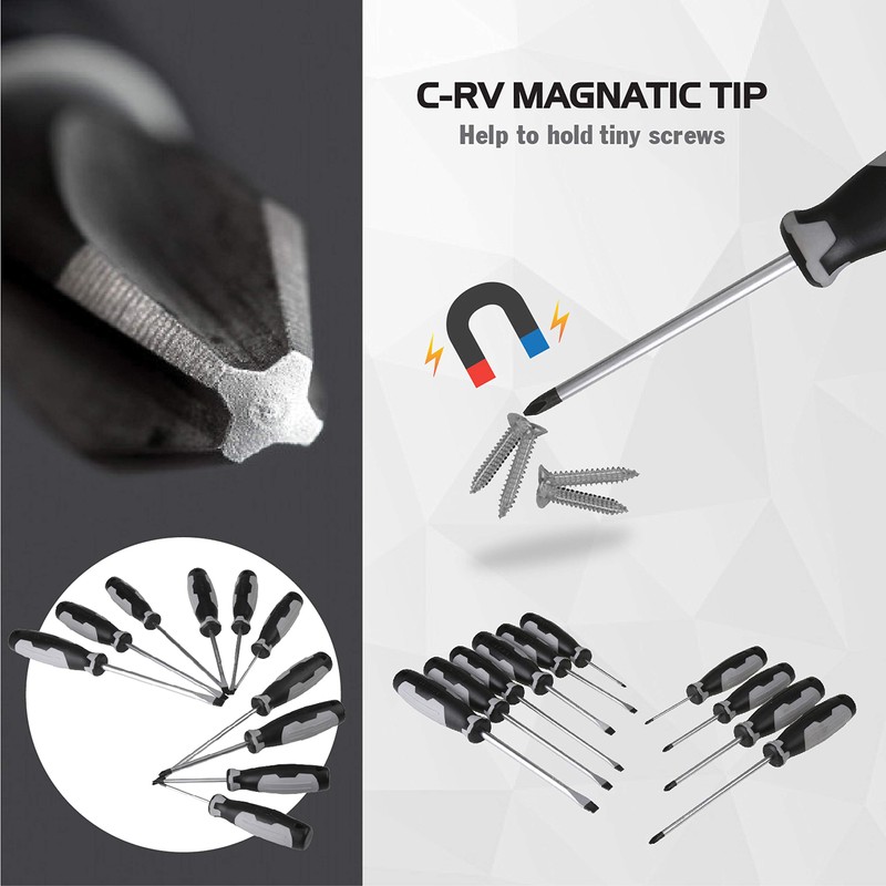 Olympia Tools 10-Piece Screwdriver Set, 88-733