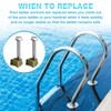 Screw Man Pool Ladder Anchors Wedge Assembly PW-4C Replacement (2