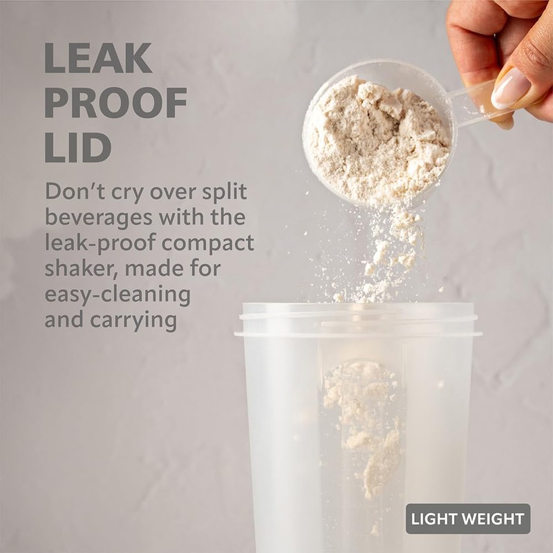 PROELITE PROELITE 700ml Protein Shaker Bottle with Transparent Shaker Bottle