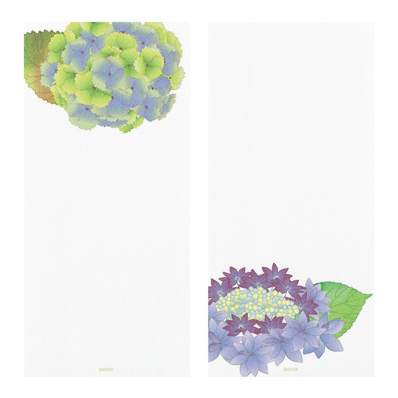 Midori 89585006 Single Writing Notebook, Early Summer Letter, 4 Patterns,