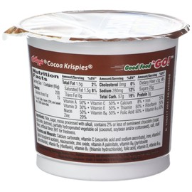 Kellogg's Cocoa Krispies Chocolatey Sweetened Rice Cereal Six 2.3 Ounce Cups by Rice Krispies