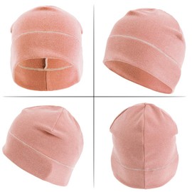 zeabon Cycling Cap - Ear Warmer for Men Women Winter Beanie Hat Helmet Liner for Motorcycle, Cycling, Running, Skiing (Pink)