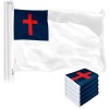 UD_Christian Flag 3x5 Ft 5-Pack Printed 150D Polyester By G128