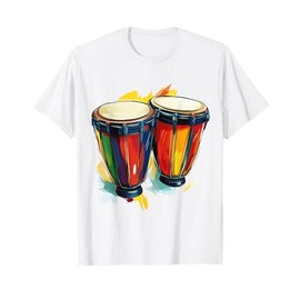 Congas Music Instrument Motif Artwork Congas T-Shirt