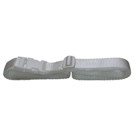 Benristraps 25mm Strap with Quick Release Buckle and Length Adjuster (1 metre, white)