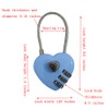 LITAITAI Padlock, Combination Lock, Small Locker Locks, Stainless Steel, Heart