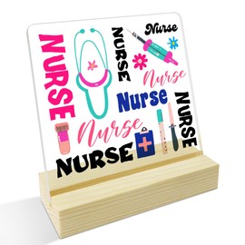 Thank You Appreciation Gift for Nurse Nursing, Christmas Birthday Nurses Week Retirement Gifts for Nurse, Nurse Nursing School Graduation Gifts for Nurse Student, Acrylic Desk Decor, Nurse