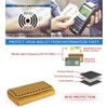 Mou Meraki Women RFID Blocking Real Leather Bifold Wallets For