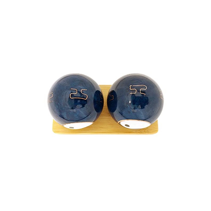 Top Chi Yin Yang Baoding Balls with Bamboo Stand (Small