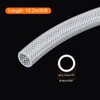 MECCANIXITY Braided Clear PVC Vinyl Tubing 1/2" ID 5/8" OD