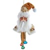 Jeweled Gold Santa Head Ornament