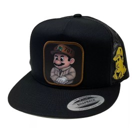 Unbranded SUPER CHAPO BROS HAT BLACK MESH EL CHAPO GUZMÁN MÉXICO LOGO FEDERAL