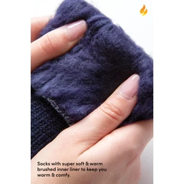Heat Holders | SockShop | Men's Winter Warm Thermal Original Thick Ankle Slipper Socks | Non-Slip Gripper Sole | Cozy Comfort for Cold Feet | UK 6-11 / US 7-12 | Black-Charcoal Twist