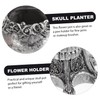 CAXUSD Skull Shaped Planter Pot Holder for Cacti Dried Flowers