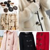 freneci 4 Pairs Leather Horn Toggle Closure Buttons Coat Jacket