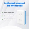 4Pack 1/4 Inch Single Gang Electrical Outlet Box Extenders with
